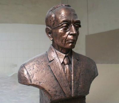 玻璃鋼仿銅室內(nèi)園林裝飾品景觀(guān)偉人雕塑