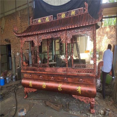 有求必應(yīng)銅雕香爐，寺廟焚香爐