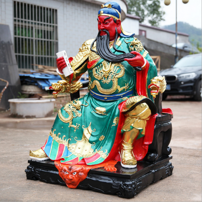 玻璃鋼彩繪寺廟宗教神佛關(guān)公、關(guān)羽