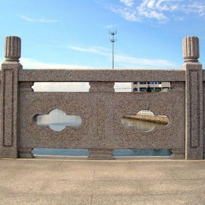 花崗巖石雕欄桿欄板，路政橋梁石雕護欄