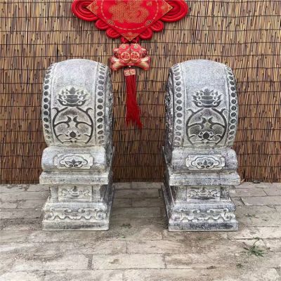 青石仿古抱鼓石，大理石古建大門門墩